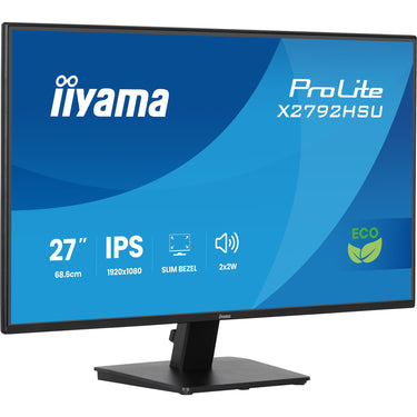 Iiyama prolite x2792hsu-b1 27 monitor (zwart (mat), hdmi, displayport, 2x usb-a, usb-b, 120 hz)