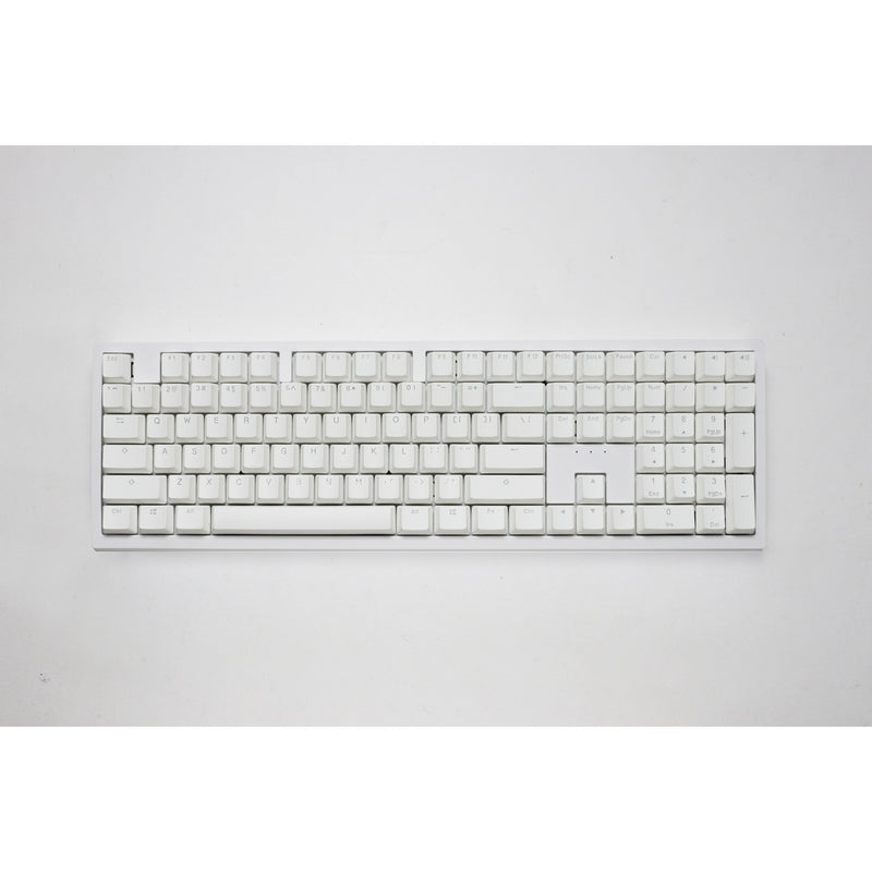 Load image into Gallery viewer, Ducky zero 6108 pure white, gaming toetsenbord (wit, us lay-out, cherry mx2a brown, rgb leds, double-shot pbt, hot swap, 2.4ghz | bluetooth | usb-c)
