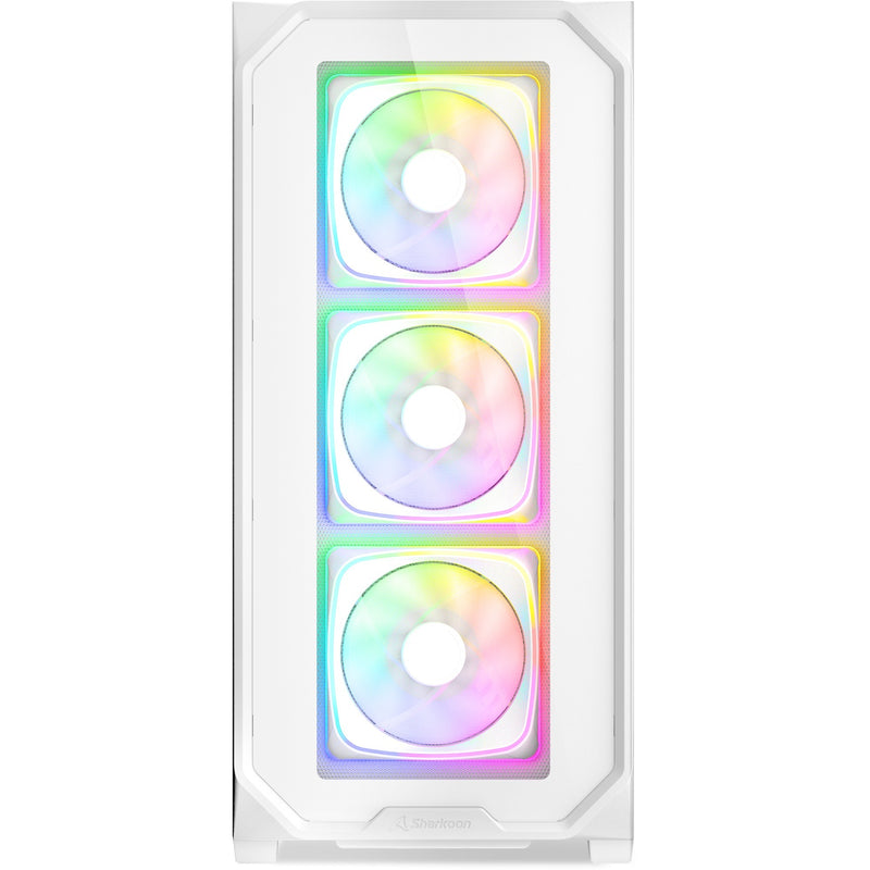Load image into Gallery viewer, Sharkoon ak5g rgb midi tower behuizing (wit | 2x usb-a | 1x usb-c | rgb | tempered glass)
