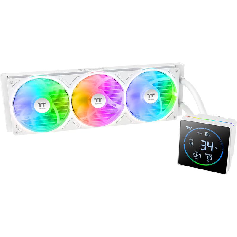 Load image into Gallery viewer, Thermaltake th360-s v3 argb sync aio liquid cooler - snow edition waterkoeling (wit)
