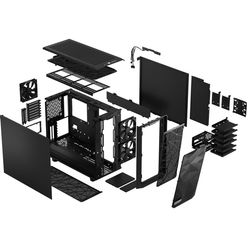 Load image into Gallery viewer, Fractal design meshify 2 midi tower behuizing (zwart | 2x usb-a | 1x usb-c)

