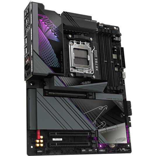 Gigabyte x870e aorus master socket am5 moederbord (zwart, raid, 5 gb-lan, wi-fi 7, bt, sound, atx)