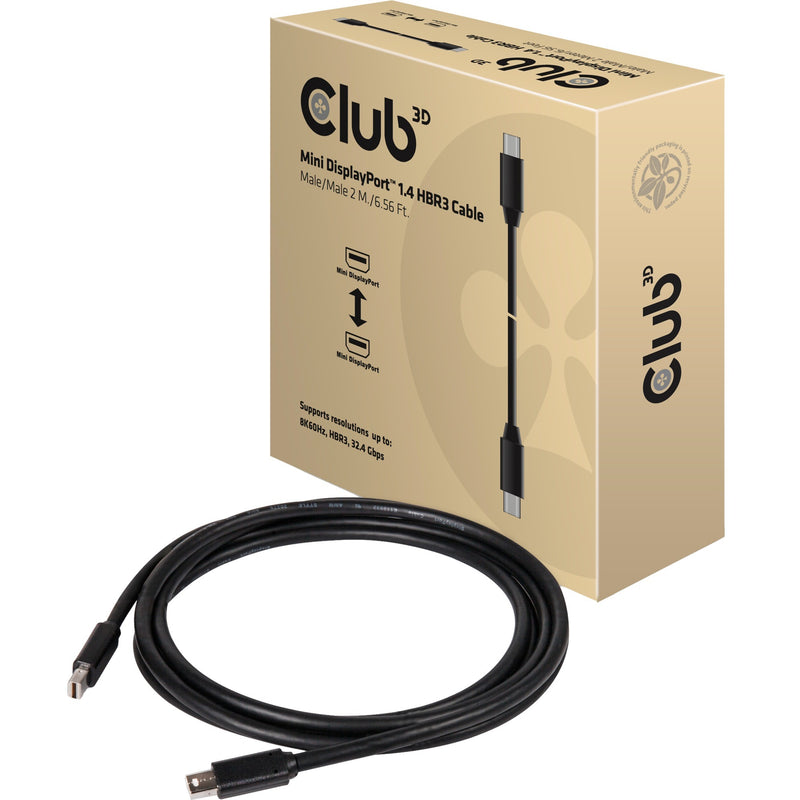 Afbeelding laden in galerijviewer, Club 3d mini-displayport 1.4 hbr3 kabel (zwart, 2 meter)
