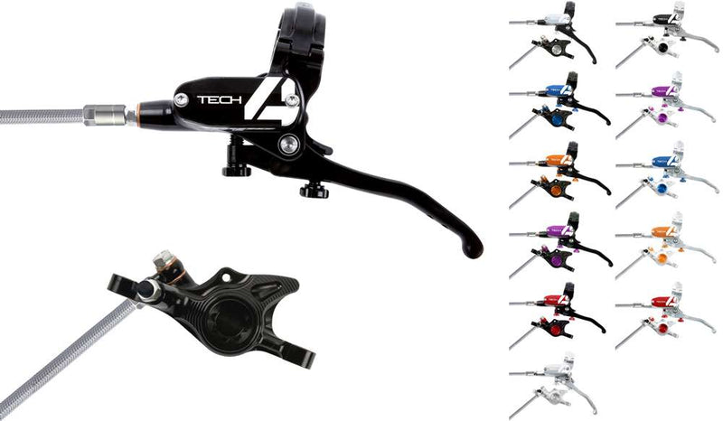 Load image into Gallery viewer, Hope tech 4 x2 steel braided disc brake - lever left

