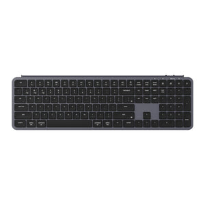 Keychron b6 pro-k1 toetsenbord (zwart, us lay-out (qwerty), scissor switches, 100%, abs, 2.4 ghz | bluetooth 5.2 | usb-c)