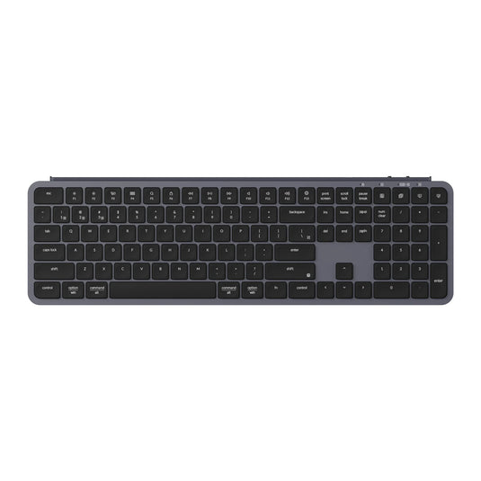 Keychron b6 pro-k1, toetsenbord (zwart, us lay-out, scissor switches, abs, 2.4 ghz | bluetooth 5.2 | usb-c)