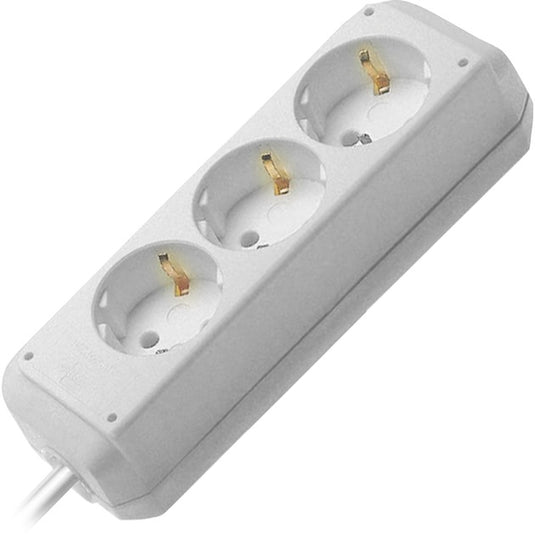 Brennenstuhl eco-line stekkerdoos 3x stekkerdoos (wit, 1158610015, voor 3 stekkers)