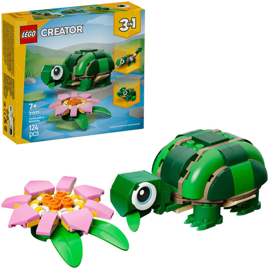 Lego creator 31377 schildpad met waterlelie