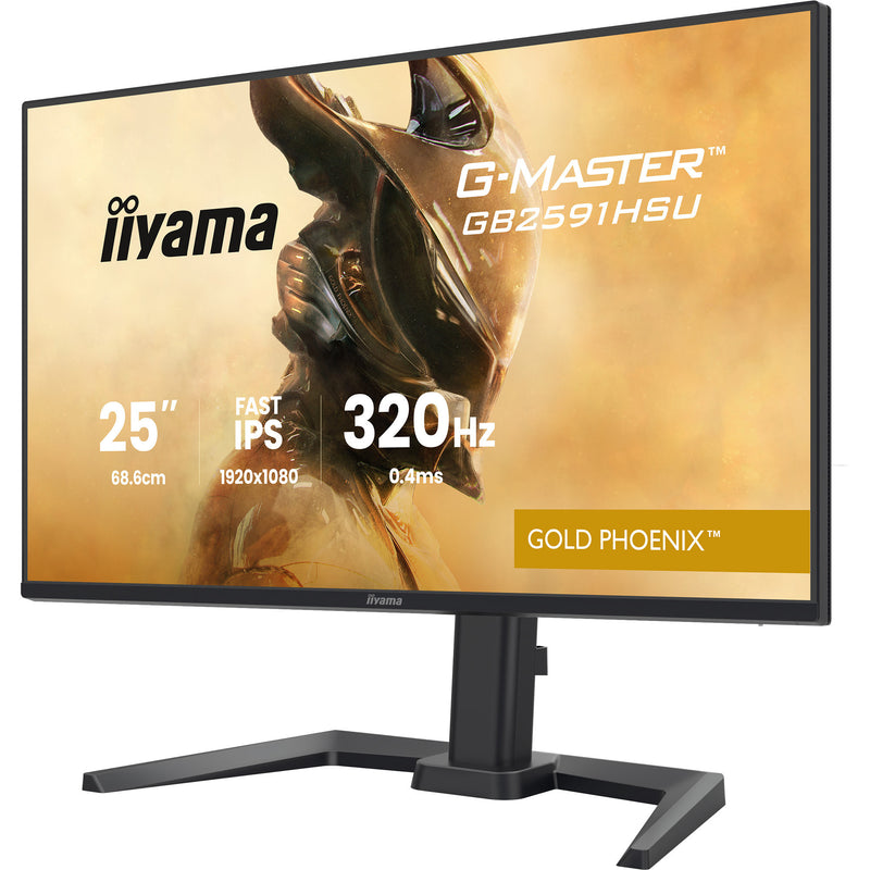 Load image into Gallery viewer, Iiyama g-master gold phoenix gb2591hsu-b1 24.5 gaming monitor (zwart (mat), 320 hz, hdmi, displayport, usb, audio)
