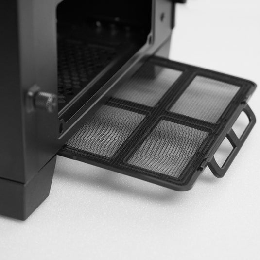 Chieftec apex q midi tower behuizing (zwart | 2x usb-a | 1x usb-c)