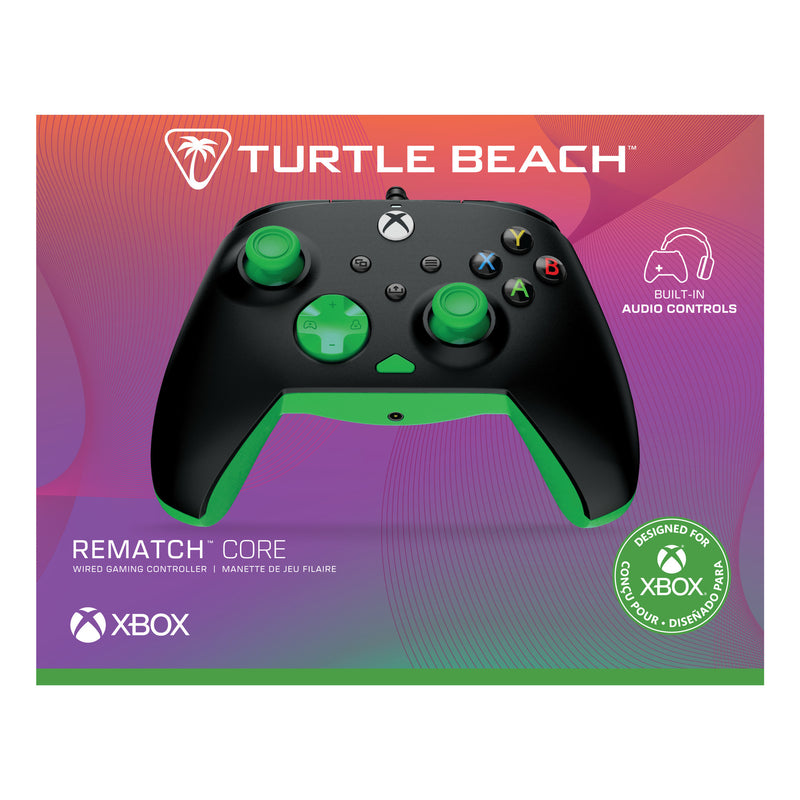 Load image into Gallery viewer, Turtle beach rematch core bedrade controller (zwart groen, xbox serie x|s, xbox one, pc)
