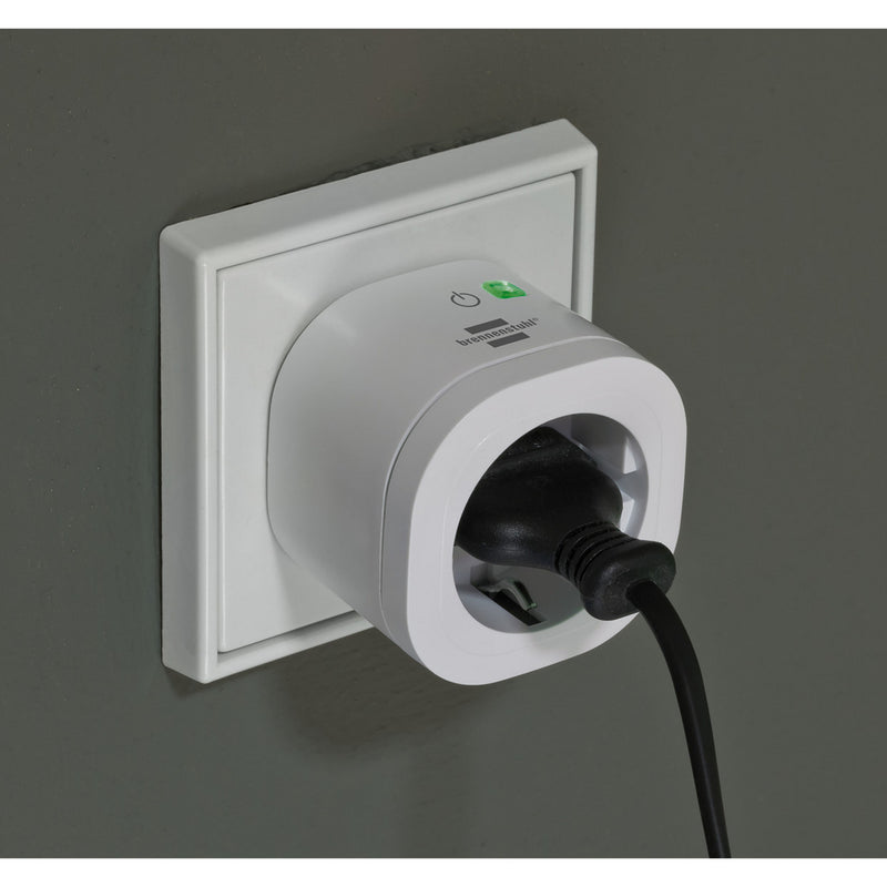 Load image into Gallery viewer, Brennenstuhl connect smart plug wa 3600 xs02 stekkerdoos (wit, 2.4 ghz wifi, alexa, google, matter)
