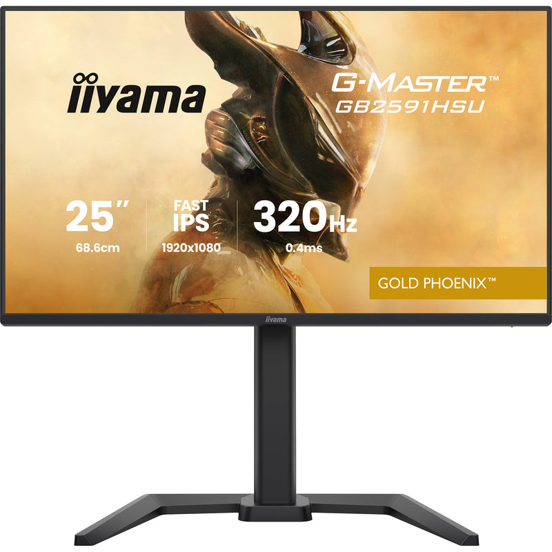 Load image into Gallery viewer, Iiyama g-master gold phoenix gb2591hsu-b1 24.5 gaming monitor (zwart (mat), 320 hz, hdmi, displayport, usb, audio)
