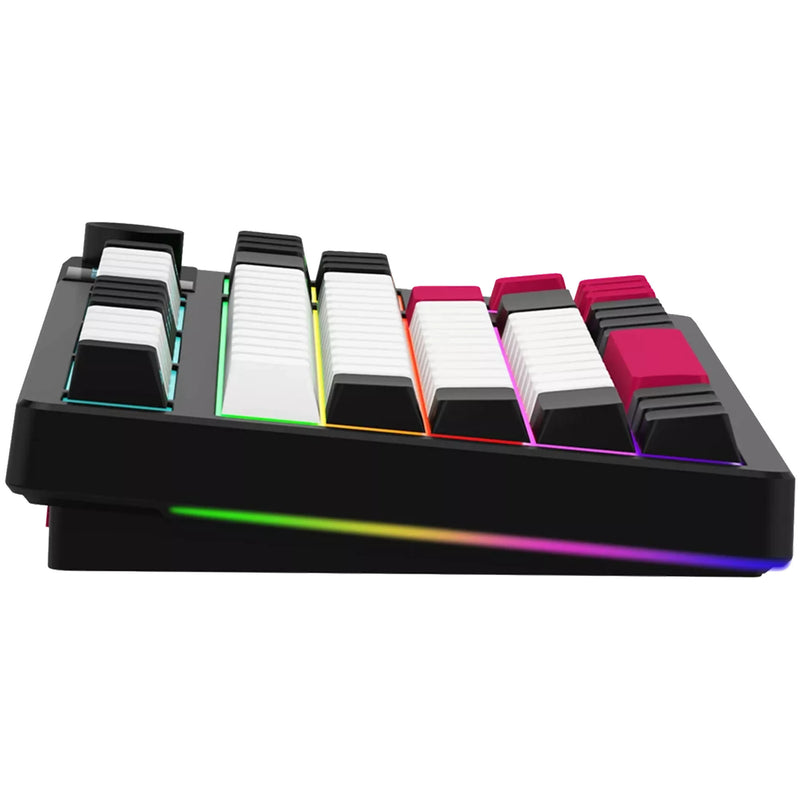 Load image into Gallery viewer, Lorgar kbp70tklw rgb mechanisch gaming toetsenbord (zwart, us lay-out (qwerty), logar toxic purple, 80% (tkl), rgb, hot-swappable, pbt double-shot, bluetooth | 2.4ghz | usb)

