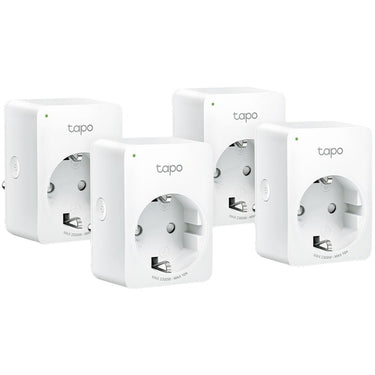 Tp-link tapo p100 mini smart wifi-stopcontact (4 pack) schakel stekkerdoos (wit, 4 stuks)