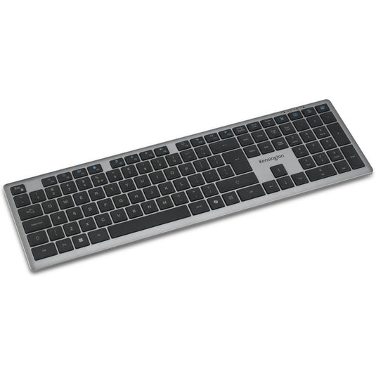 Kensington kb535 eq rechargeable multi-device keyboard (us-international lay-out (qwerty), scissor switches, 100%, usb, 2,4 ghz, bluetooth 5.4)