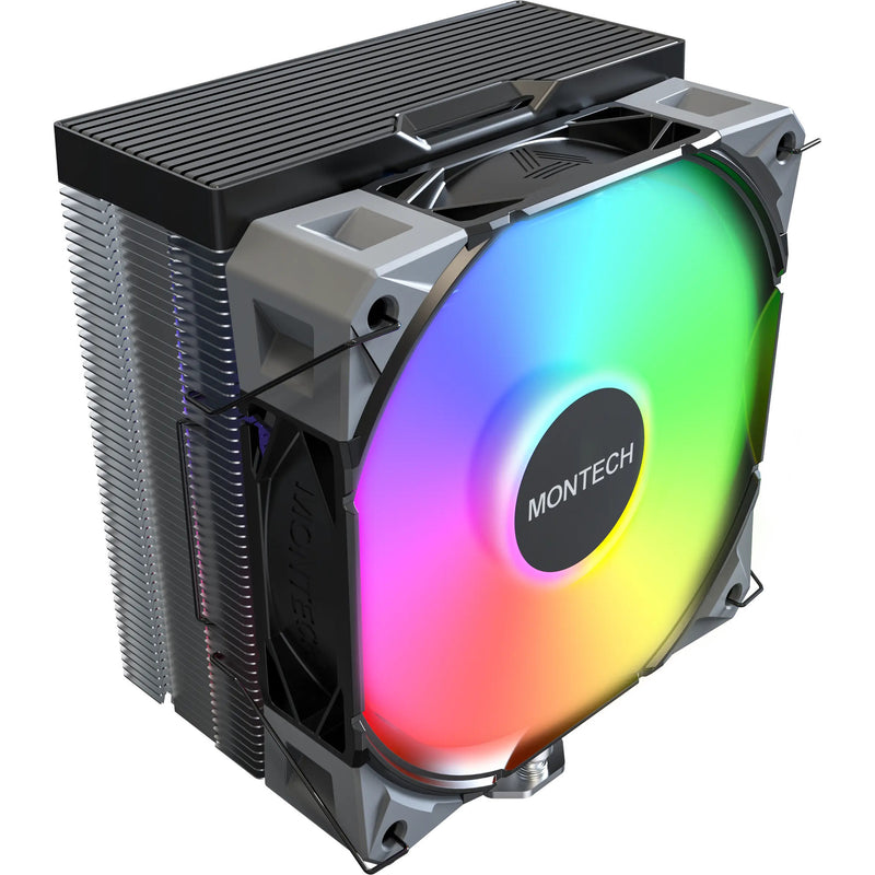 Load image into Gallery viewer, Montech nx400 argb cpu-koeler (zwart, 4-pin pwm)
