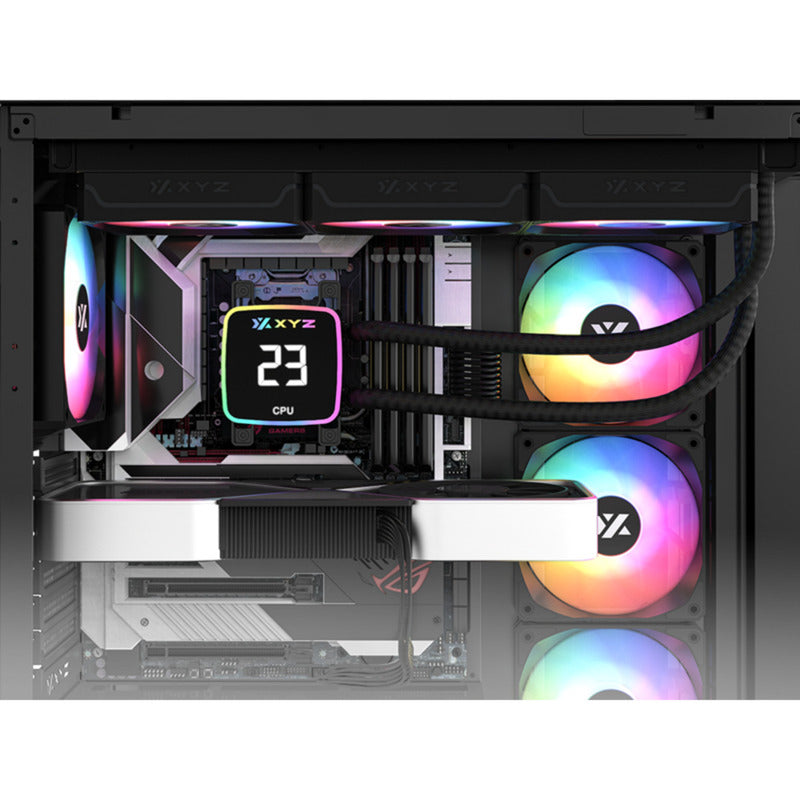 Cargue la imagen en el visor de la galería, Xyz pc gear aquapulse aio 360 waterkoeling (zwart, argb, pwm)
