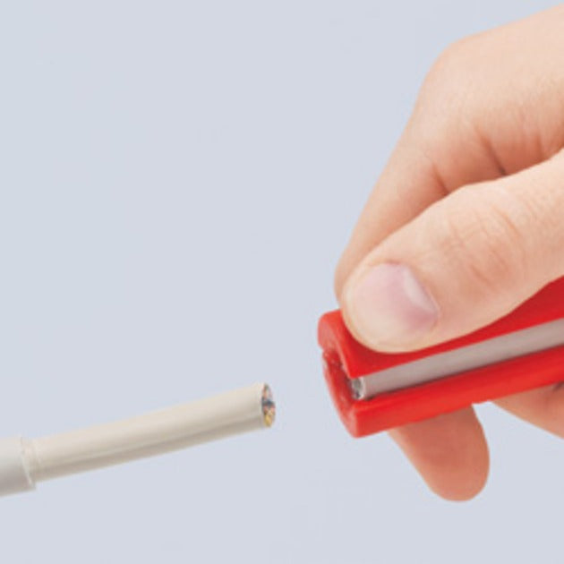 Load image into Gallery viewer, Knipex universele kabelstripper 1680125sb kabelstrip- ontmantelingsgereedschap (rood)

