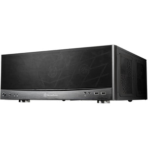 Silverstone sst-gd11b htpc behuizing (zwart | 2x usb-a | 1x usb-c)