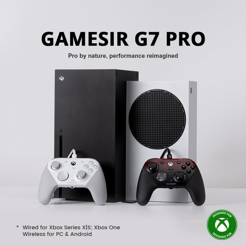 Afbeelding laden in galerijviewer, Gamesir g7 pro tri-mode - shadow ember gamepad (zwart donkerrood, xbox series x|s, xbox one, pc, android, steam)
