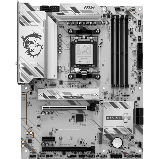 Msi b850 gaming plus wifi6e socket am5 moederbord (raid, 2.5gb-lan, wi-fi 6e, bt, sound, atx)