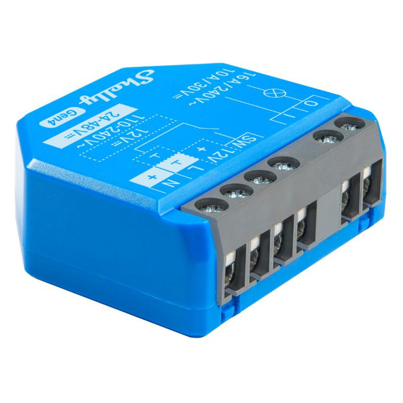 Afbeelding laden in galerijviewer, Shelly 1 gen4 relais (blauw, bluetooth, wi-fi)
