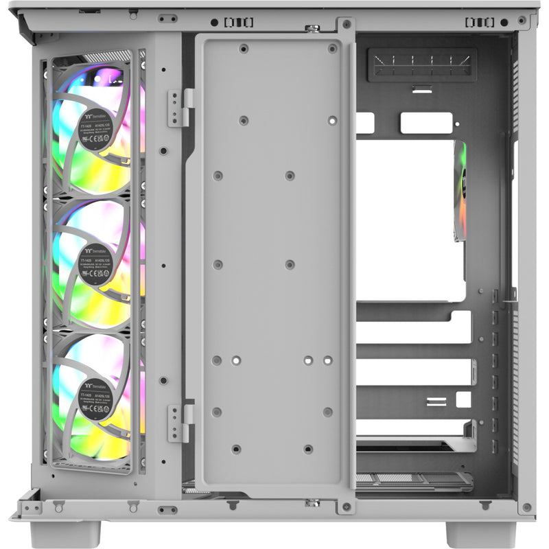 Load image into Gallery viewer, Thermaltake view 380 xl ws argb midi tower behuizing (wit houtkleur | 2x usb-a | 1x usb-c | rgb | tempered glass)
