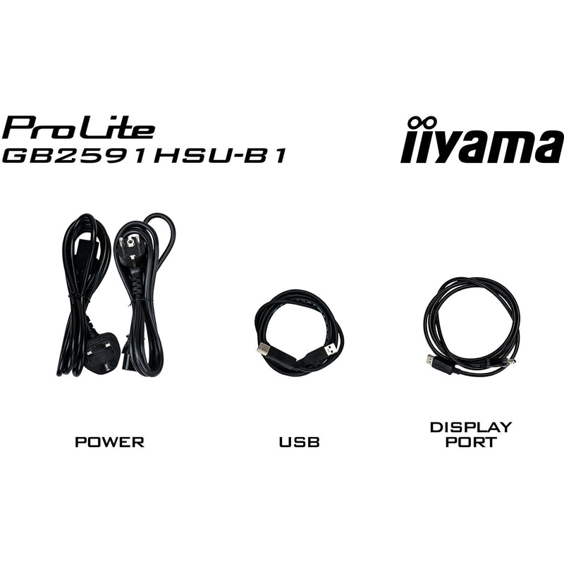 Load image into Gallery viewer, Iiyama g-master gold phoenix gb2591hsu-b1 24.5 gaming monitor (zwart (mat), 320 hz, hdmi, displayport, usb, audio)
