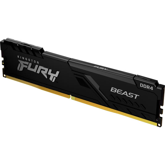 Kingston fury 16 gb ddr4-3200 werkgeheugen (zwart, kf432c16bb1 16, beast, xmp 2.0)