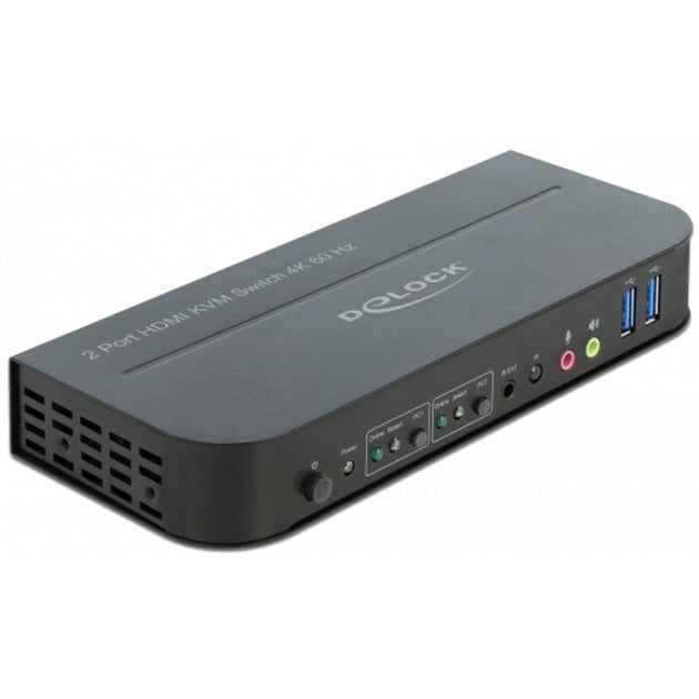 Load image into Gallery viewer, Delock hdmi kvm switch kvm-switch (zwart, 4k 60 hz, usb 3.0, audio)
