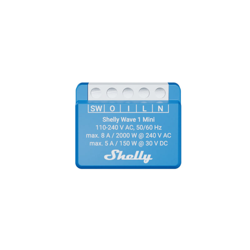 Load image into Gallery viewer, Shelly wave 1 mini lr (eu) relais (blauw, z-wave)

