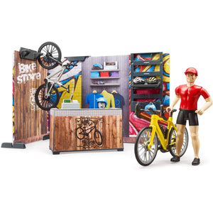 Bruder bworld fietsenwinkel speelfiguur (63120)