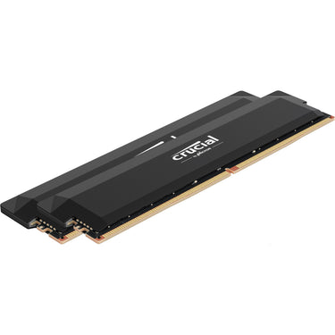 Crucial 32 gb ddr5-6000 (2x 16 gb) dual-kit werkgeheugen (zwart, cp2k16g60c36u5b, pro oc, xmp 3.0, expo)