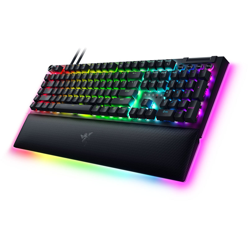 Load image into Gallery viewer, Razer blackwidow v4 pro rgb mechanisch gaming toetsenbord (zwart, us lay-out (qwerty), yellow, 100%)
