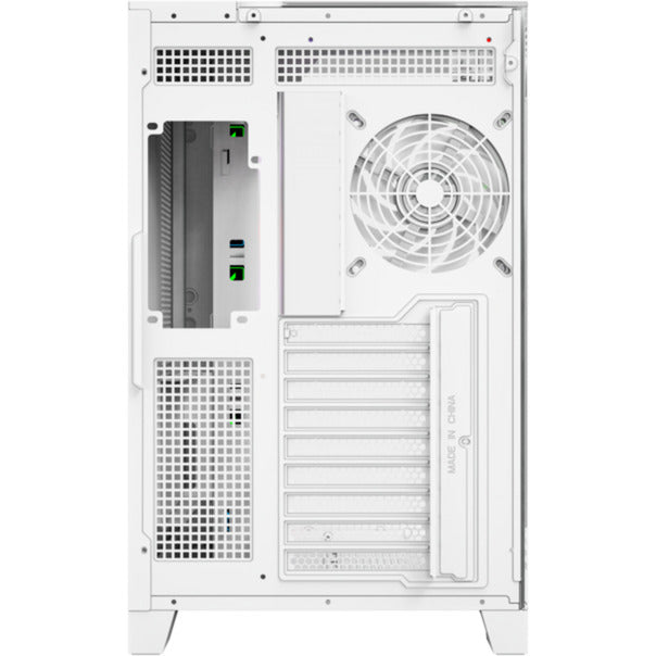 ギャラリービューアに画像をロードする, Xyz pc gear tesseract a-rgb midi tower behuizing (wit | 2x usb-a | 1x usb-c | rgb | tempered glass)
