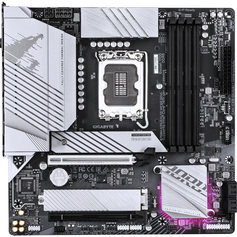 Afbeelding laden in galerijviewer, Gigabyte b760m aorus elite wifi6e gen5 socket 1700 moederbord (wit, raid, 2.5gb-lan, wi-fi 6e, bt 5.3, sound, µatx)

