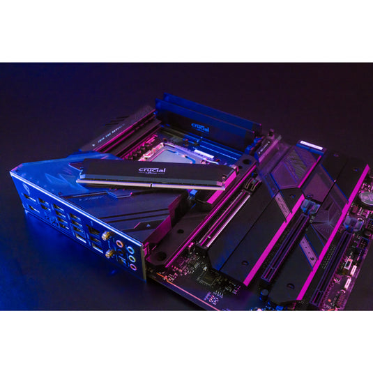 Crucial 32 gb ddr5-6000 (2x 16 gb) dual-kit werkgeheugen (zwart, cp2k16g60c36u5b, pro oc, xmp 3.0, expo)
