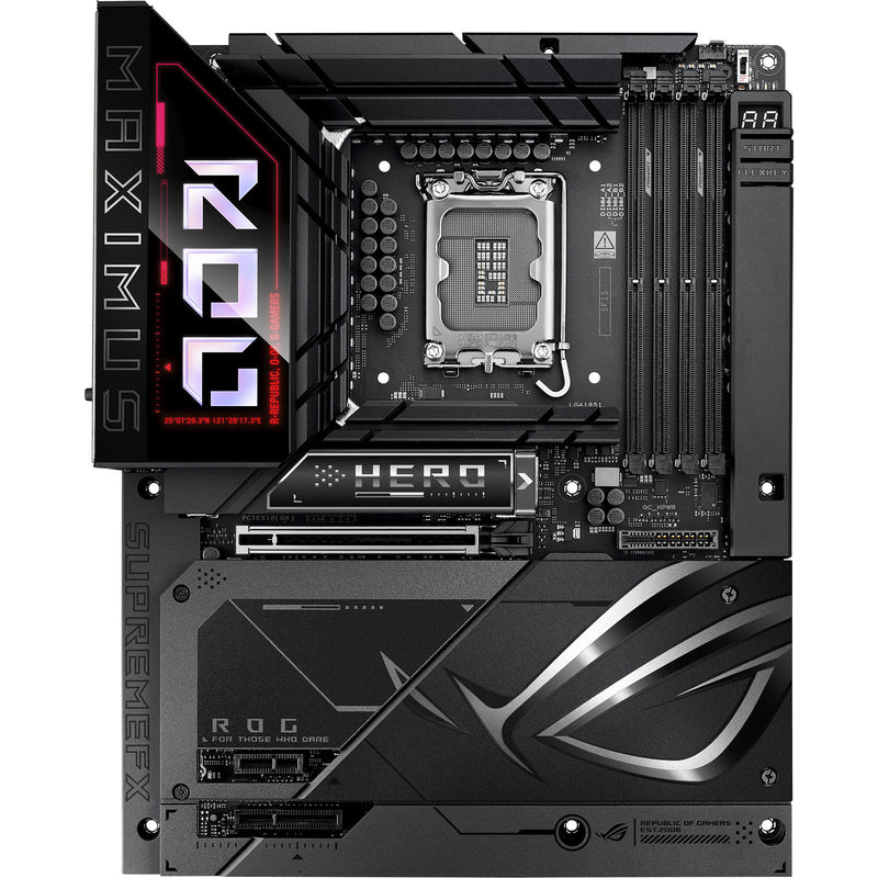 Load image into Gallery viewer, Asus rog maximus z890 hero btf socket 1851 moederbord (zwart, raid, 5 gb-lan, wi-fi 7, bt, sound, atx)
