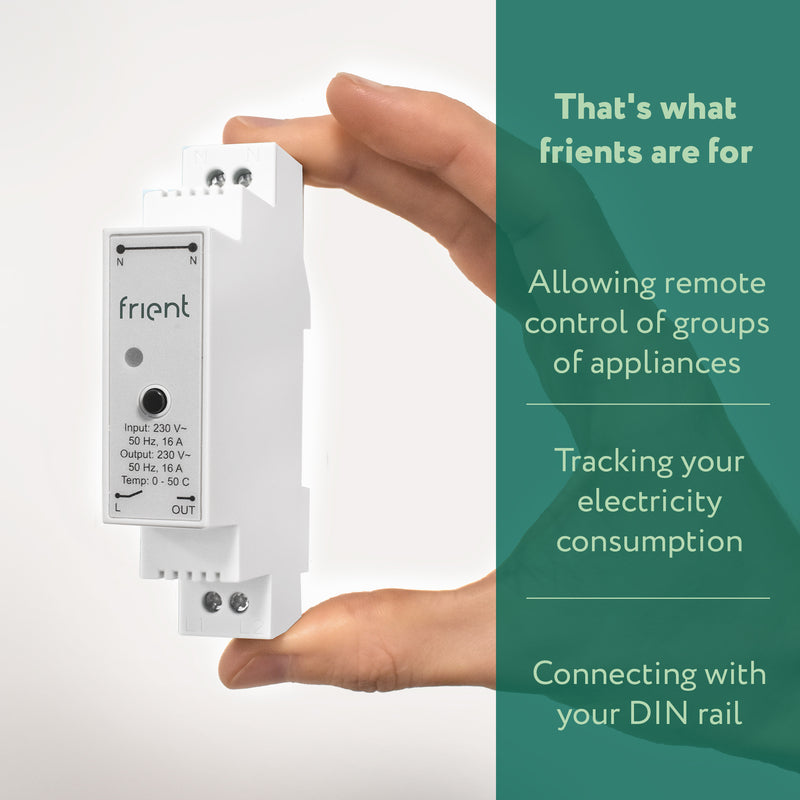 Chargez l'image dans la visionneuse de la galerie, Frient smart din relay relais (lichtgrijs, zigbee)
