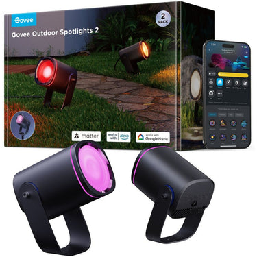 Govee slimme buitenspots matter rgbicww - 2 pack tuinspots