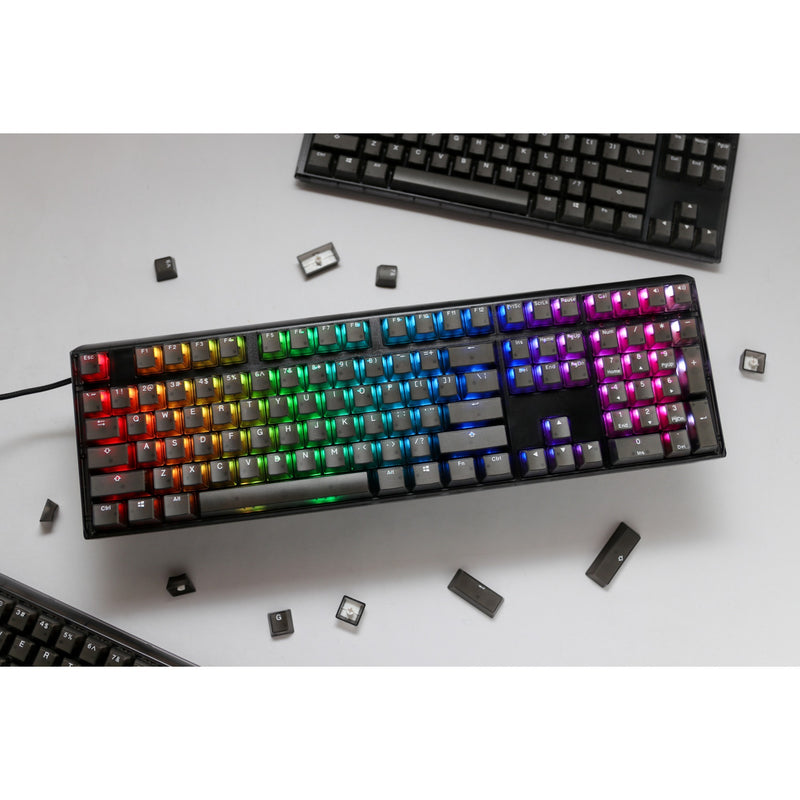 Load image into Gallery viewer, Ducky one 3 aura rgb mechanisch toetsenbord (zwart, us lay-out (qwerty), cherry mx brown, 100%, abs double shot, hot swap)
