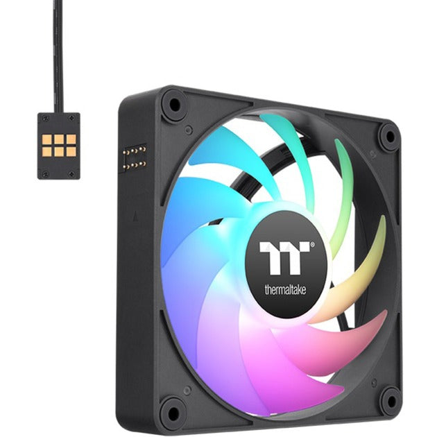Load image into Gallery viewer, Thermaltake ct120 ex argb sync pc cooling fan (3-fan pack) case fans (zwart, 3 stuks, 120 x 120 x 25 mm, pwm)
