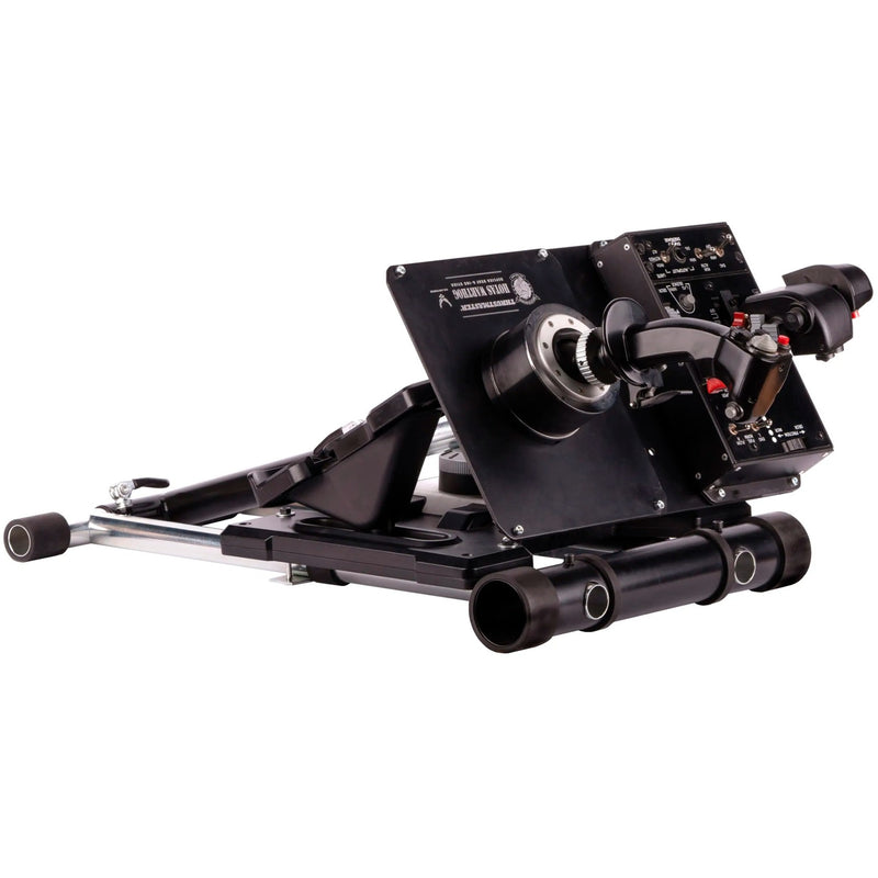 Load image into Gallery viewer, Wheel stand pro deluxe v2 thrustmaster hotas warth houder (zwart, voor thrustmaster hotas warthog, saitek x-55, x52, pro en x65)
