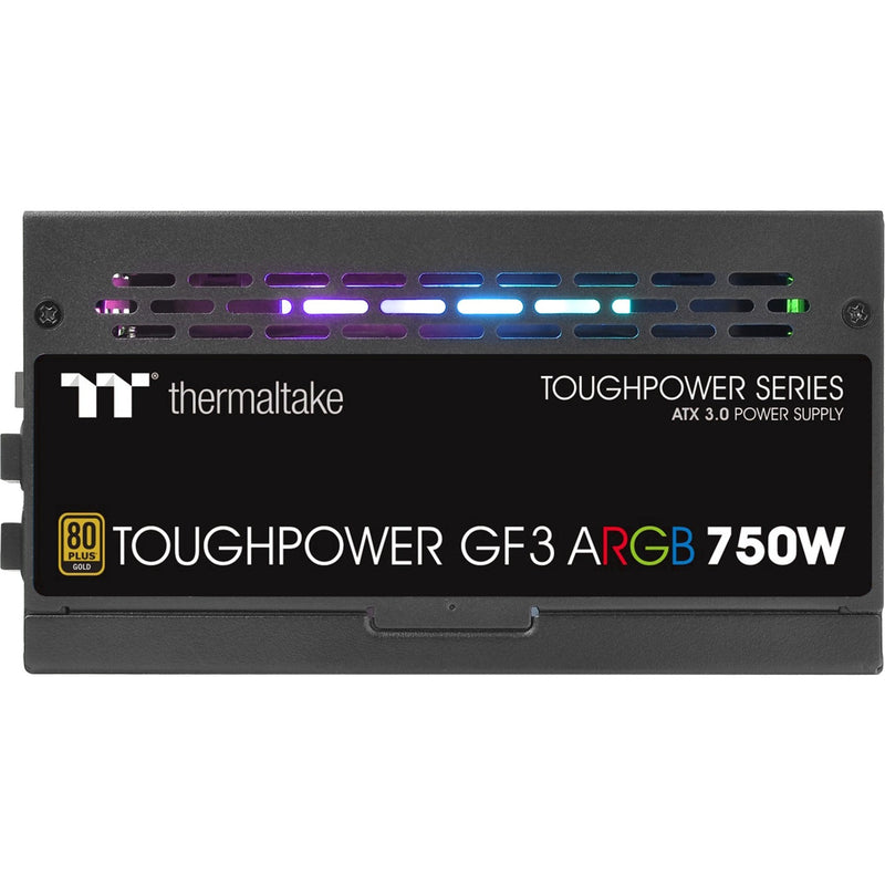 Load image into Gallery viewer, Thermaltake toughpower gf3 argb gen 5 eu modulaire 750 watt voeding (zwart, 4x pcie)
