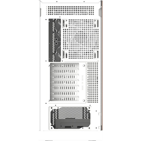 Thermaltake s370 ws snow midi tower behuizing (wit | 2x usb-a | 1x usb-c | tempered glass)