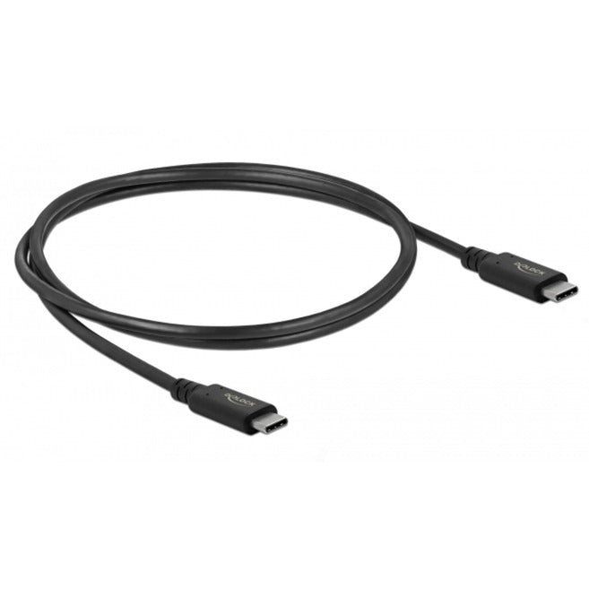 Load image into Gallery viewer, Delock usb4 40 gbps coaxial coax kabel (zwart, 0,8 meter)

