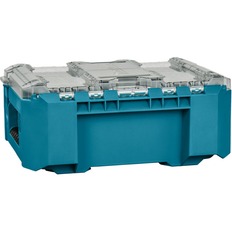 Load image into Gallery viewer, Makita maktrak organizer compact p-91067 gereedschapsbox (blauw zwart)
