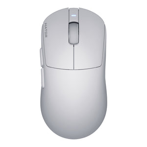 Hator quasar 3s ultima 8k wireless gaming muis (wit, 30 000 dpi, 2.4 ghz bluetooth usb)