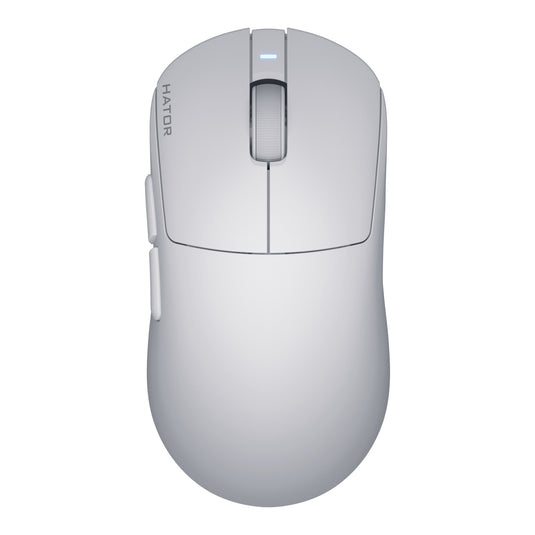 Hator quasar 3s ultima 8k wireless gaming muis (wit, 30 000 dpi, 2.4 ghz bluetooth usb)
